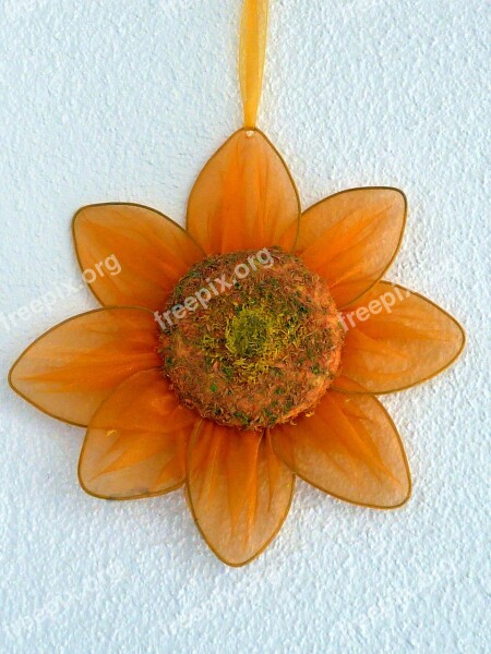 Decoration Flower Orange Hang Blossom