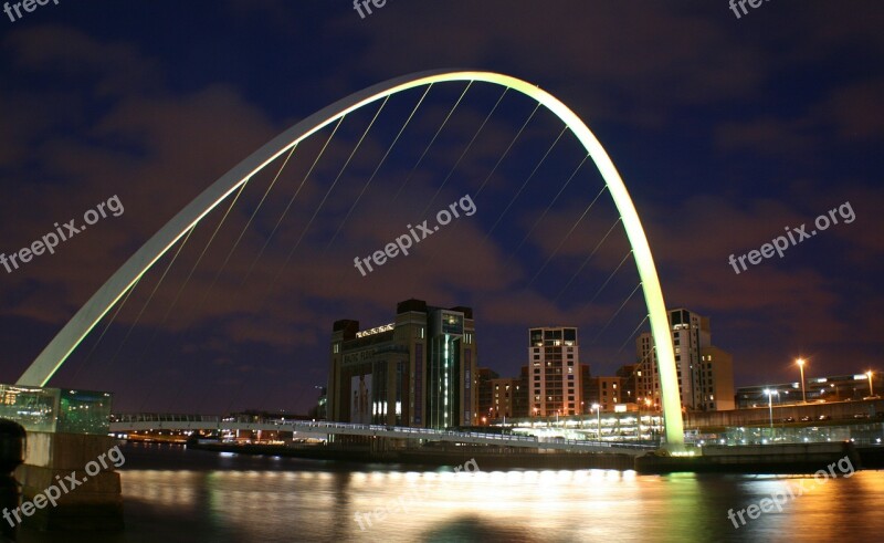 Newcastle Millenium Bridge Flour Mill Baltic