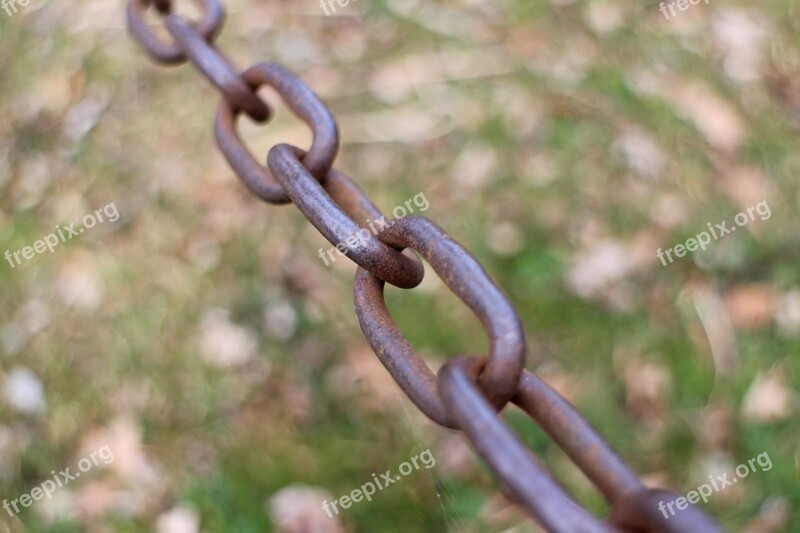 Chain Metal Chain Links Of The Chain Connection Old Rusted