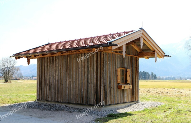 Log Cabin Hut Rest House Rest Hike