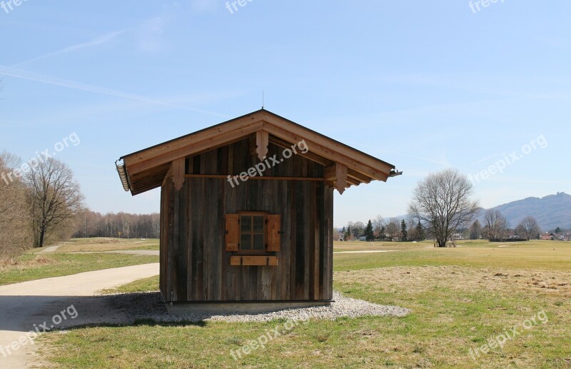 Log Cabin Hut Rest House Rest Hike