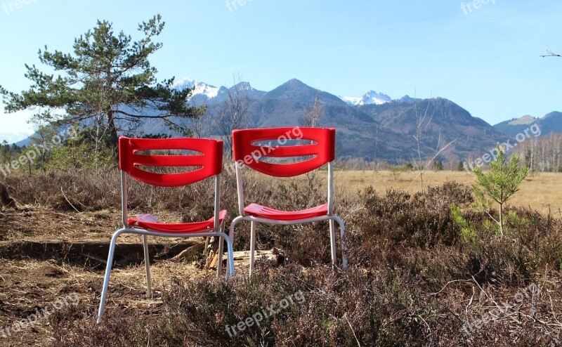 Landscape Chiemgau Mountains Seat Chair