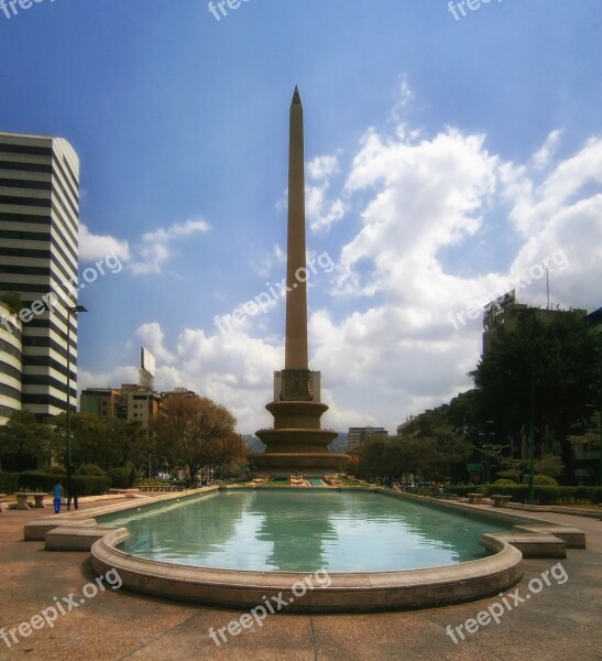 Altamira Mexico Monument Statue Pond