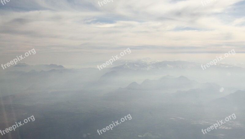 Mountains Silhouette Mountain Landscape Blue