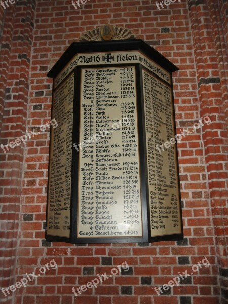 Lüneburg War Memorial St Nikolai Church 1 World War 1914 1918 Free Photos