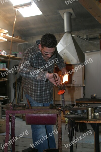 Glass Blower Bavarian Forest Bavaria Craft Free Photos