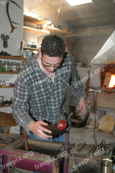 Glass Blower Bavarian Forest Bavaria Craft Free Photos