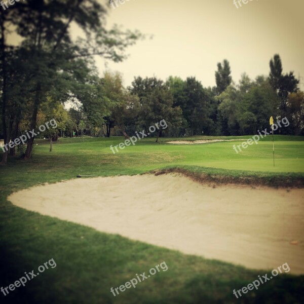 Golf Green Bunker Sand Prato