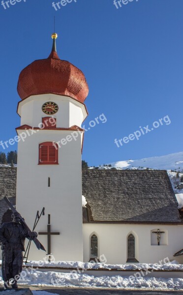 Chapel Stuben Arlberg Hannes Schneider Village Church Free Photos