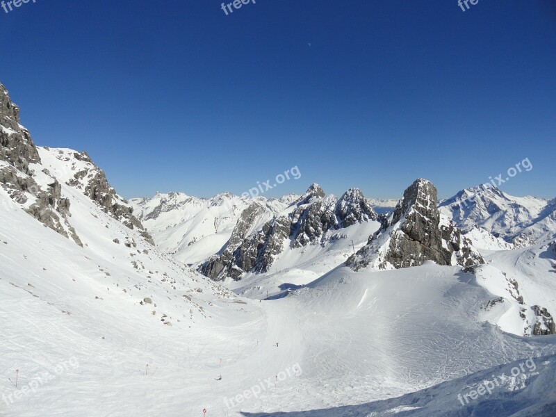 Mountains Snow Arlberg Imperial Weather Skiing