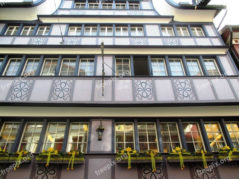 Building Appenzell House Typical Façades Ornaments