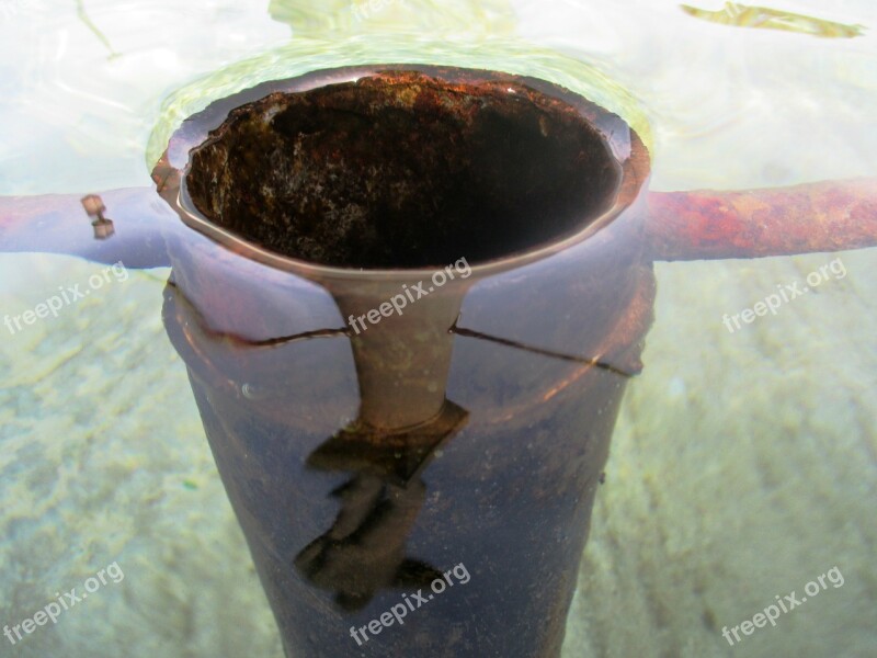 Fountain Water Drain Iron Mirroring