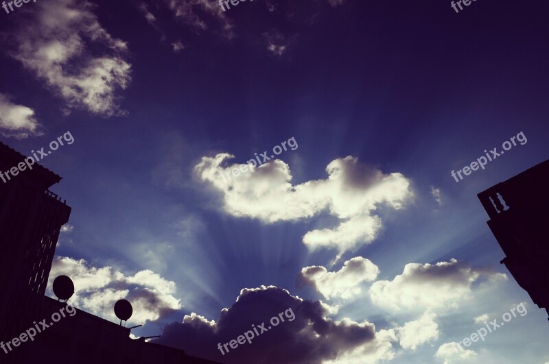 Sky Clouds Blue Cloud White