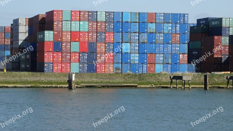 Container Port Ship Transport Free Photos