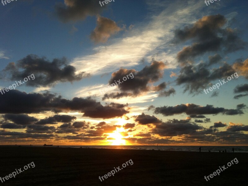 Air Setting Sun Netherlands Free Photos