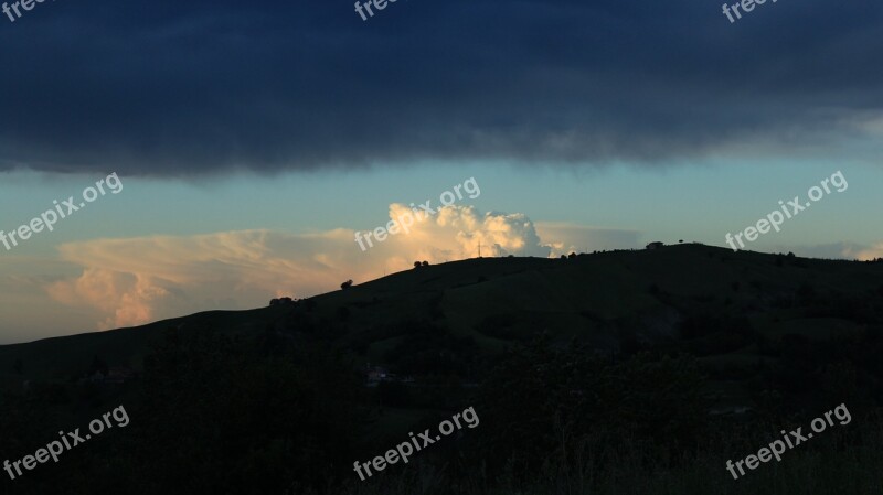 Landscape Clouds Hill Free Photos