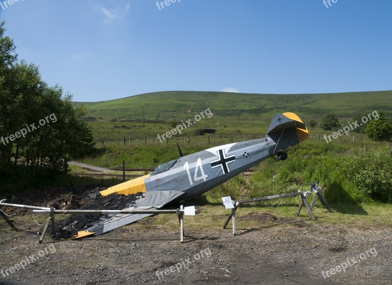 Plane Airplane Crash Military Blaenavon