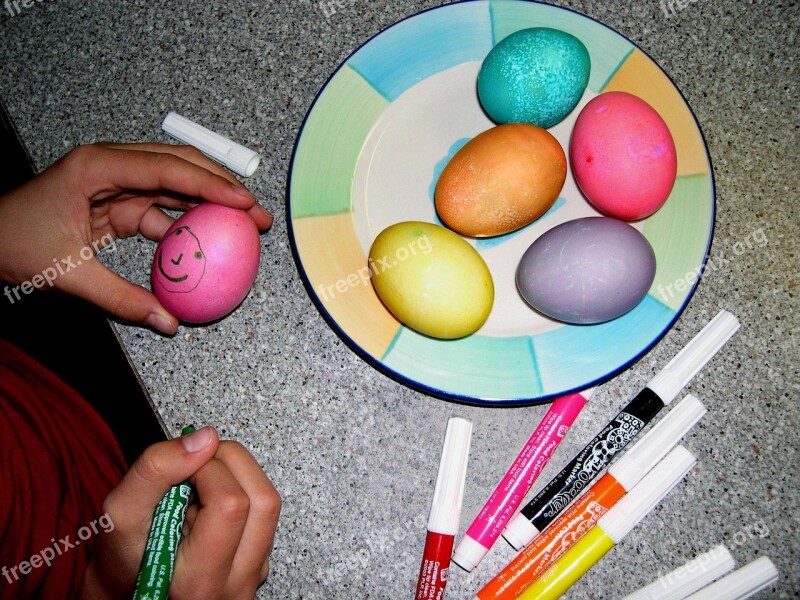 Eggs Easter Easter Eggs Decorated Colored