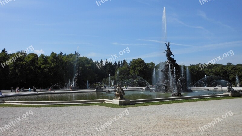 Bavaria Fountain Germany Prien Am Chiemsee Summer