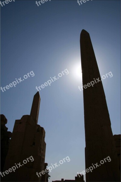 Egypt Karnak Obelisk Free Photos