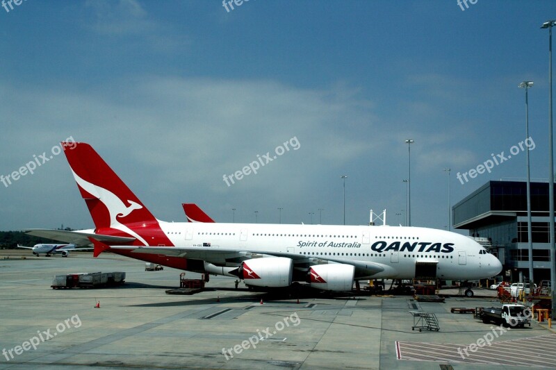 Airbus A380 Qantas Aircraft Passenger Aircraft