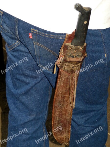 Knife Dagger Bauer Farmer Pants