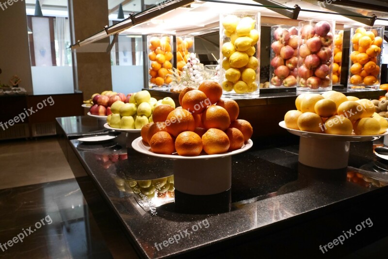 Fruit Apple Orange Buffet Healthy