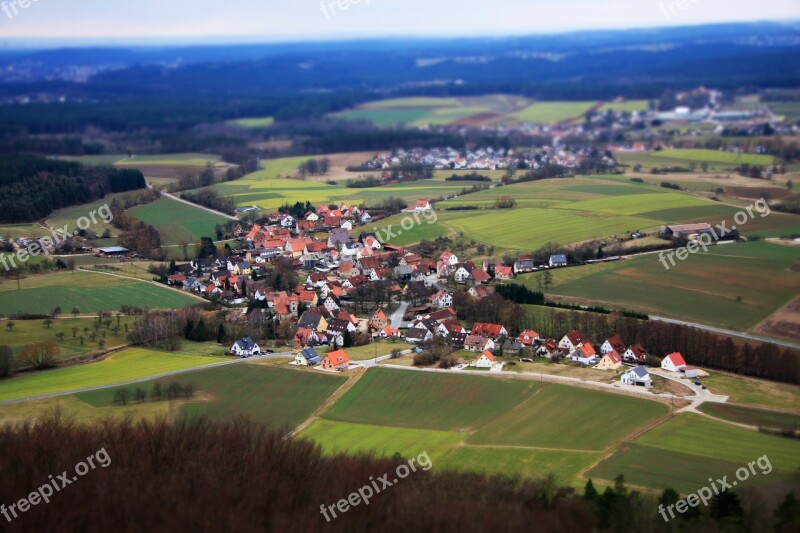 Bald Rock Frankenland Fields Town Free Photos