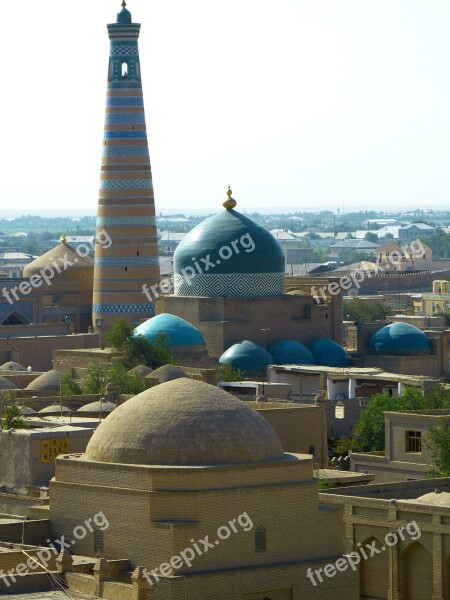 Khiva Kihva Minaret Chodja Islam Minaret Unesco World Heritage