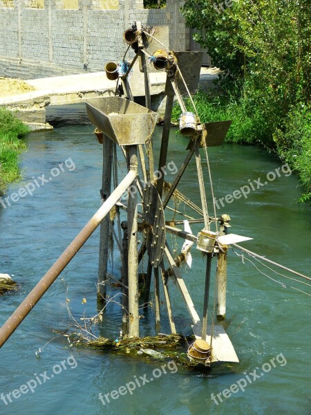 Waterwheel Water Bach Channel Flow