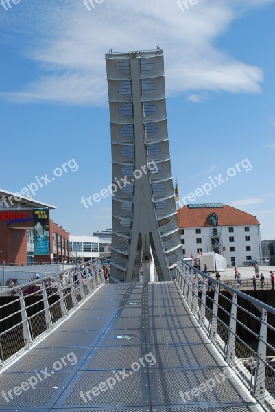 Lift Bridge Höövt Haven Shopping Centre Vegesack North Of Bremen