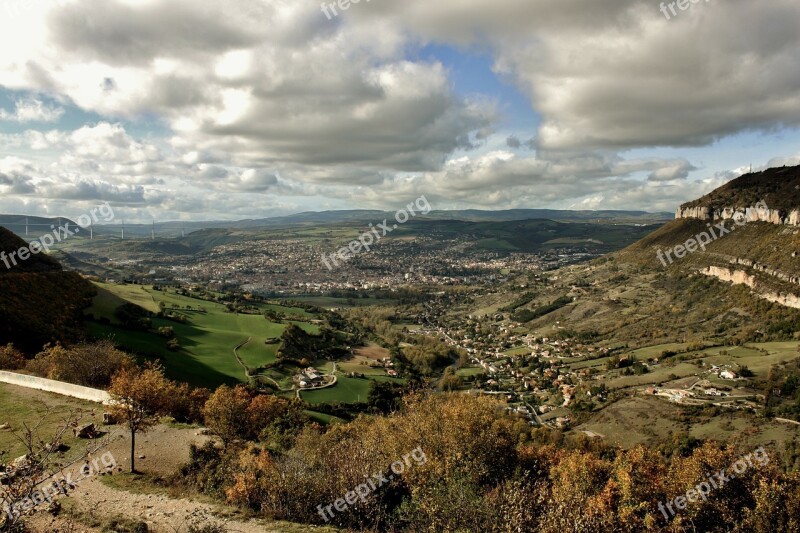 Millau Landscape Bridge Valley Free Photos