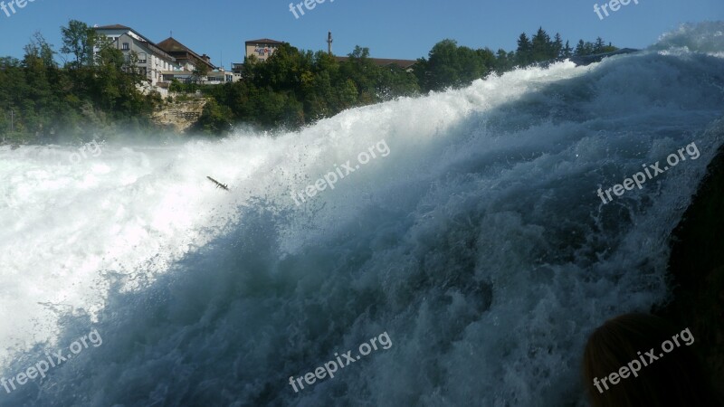 Rhine Falls Schaffhausen Waterfall Roaring Free Photos