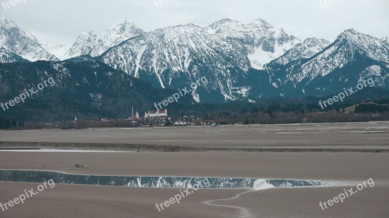 Lake Forggensee Mountains Allgäu Allgäu Alps Free Photos