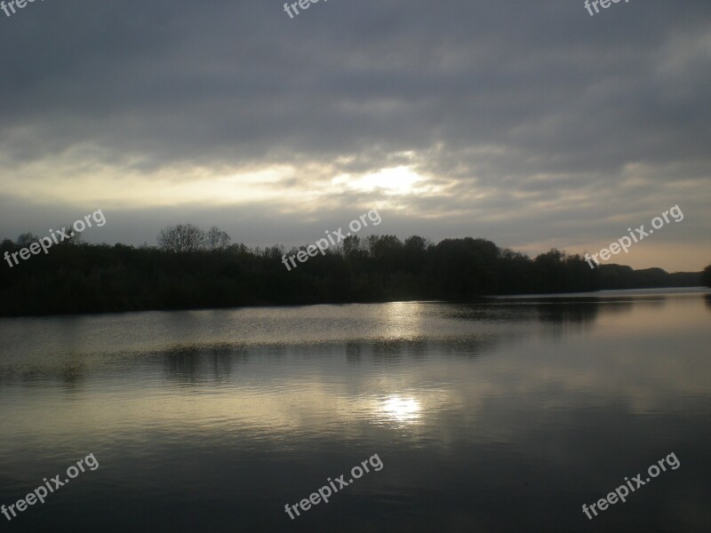 Danube Evening Quiet Silent Twilight