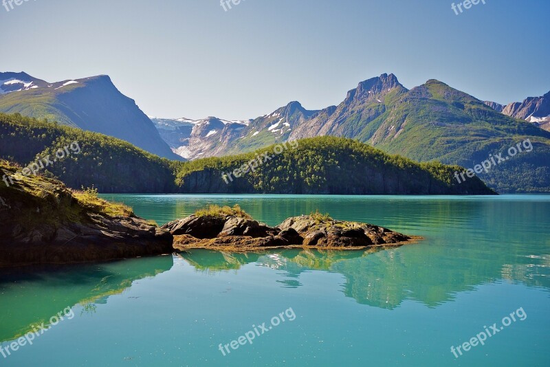 Fjord Norway Sea Water Scenic