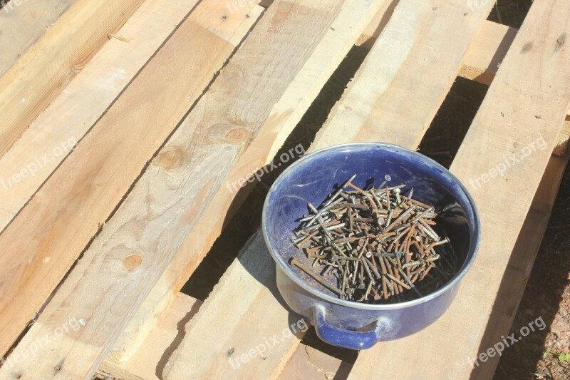 Nails Iron Wood Steel Metal