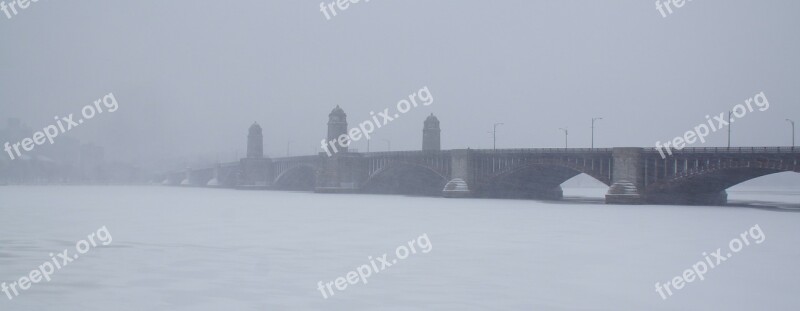 Bridge River Charles River Longfellow Bridge Massachusetts