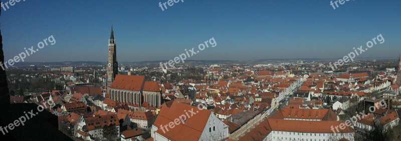 Landshut City Bavaria Historically Trausnitz Castle