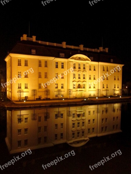 Castle Köpenick Golden Yellow Water Reflection Free Photos