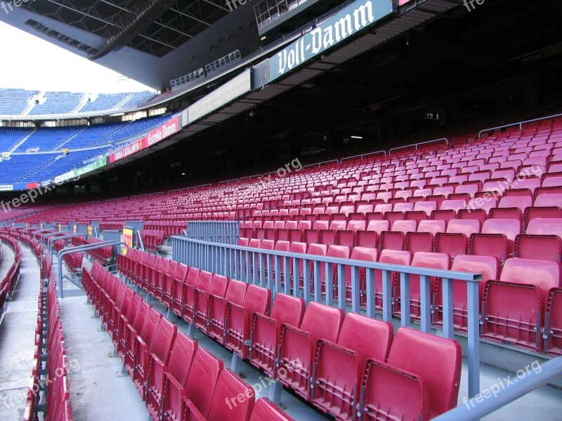 Stadium Barcelona Grandstand Sit Football