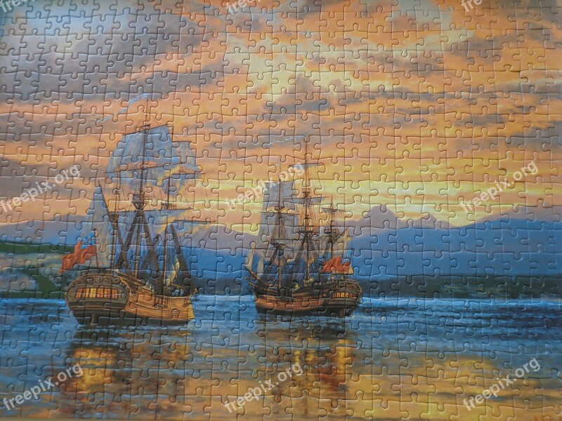 Jigsaw Puzzle Jigsaw Puzzle Ships Pieces