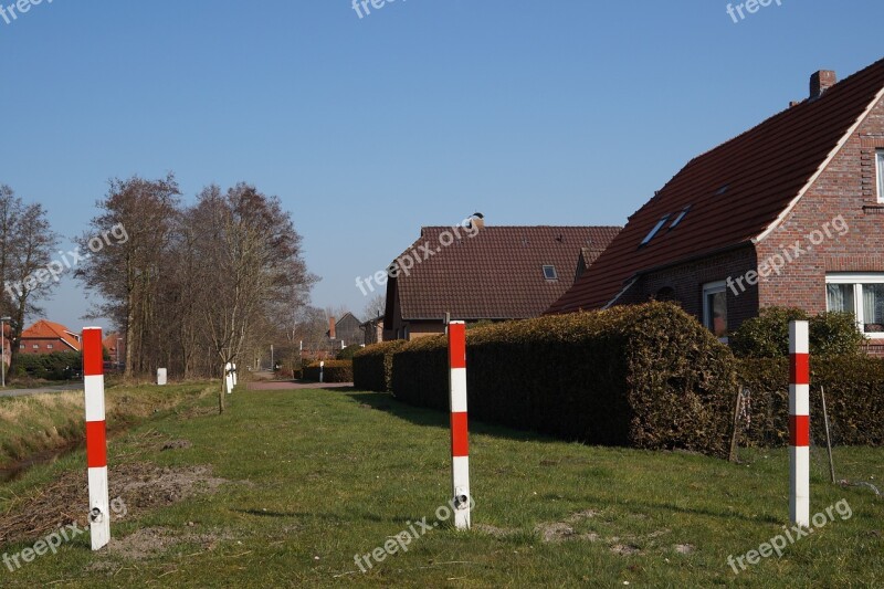 Boundary Poles Private Road Forbidden Passage Private Property Free Photos