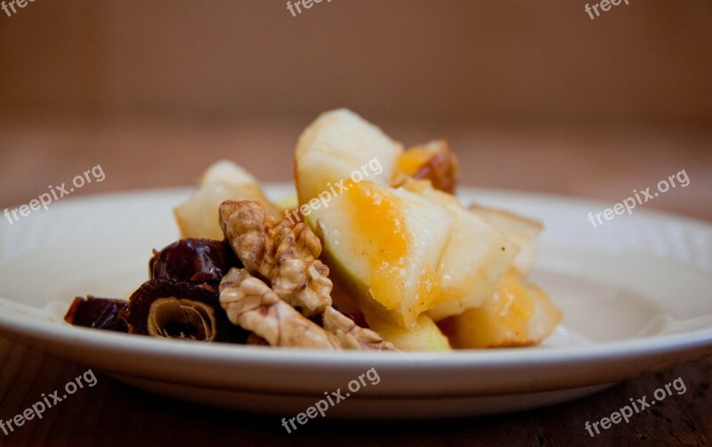 Walnut Apple Salad Free Photos