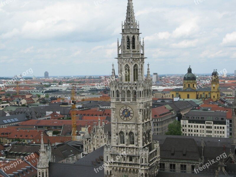 Munich Steeple Church City Free Photos