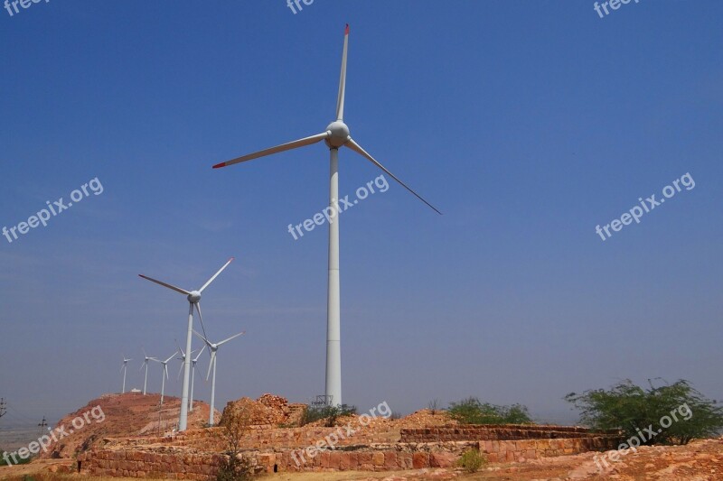 Wind Farm Wind Turbine Electricity Wind Energy Alternative Energy