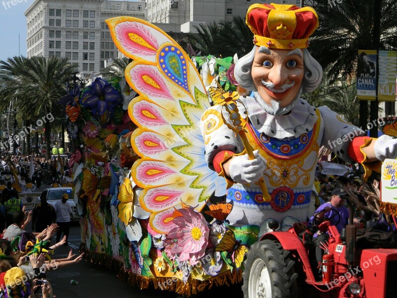 Mardi Grass New Orleans French Quarter Parade