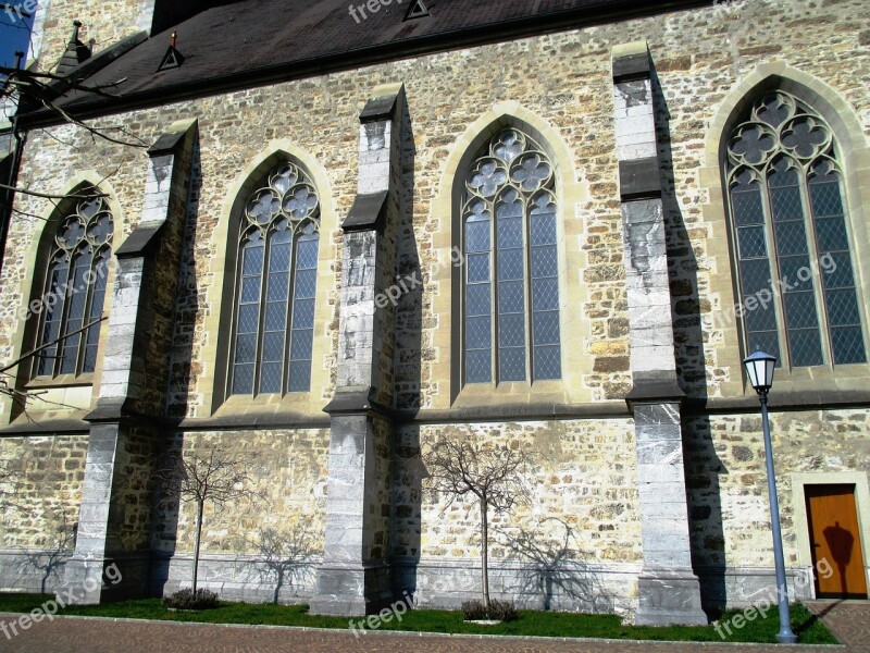 Principality Of Liechtenstein Church Of St Florin Architecture Facade Window