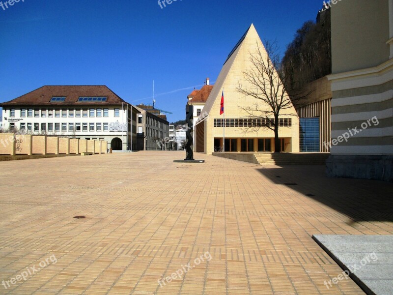 Principality Of Liechtenstein Architecture Parliament Square Vaduz Building