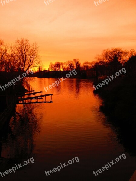 Sunset Köpenick Afterglow Frauentog Orange